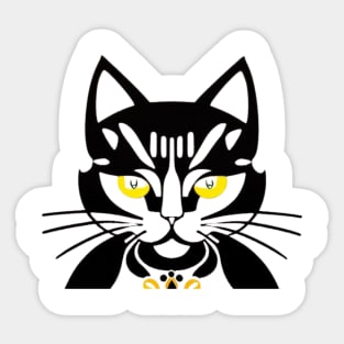 black cat Sticker